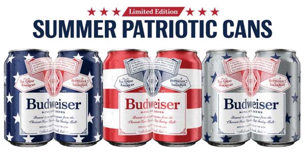 Budweiser Displays Summer Patriotic Cans Creative Magazine