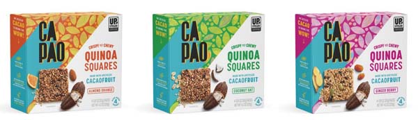 CaPao Quinoa Squares First Snack Brand To Carry On-Pack Upcycled Food Certification