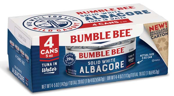 Bumble Bee Seafood Achieves 98% Readily Recyclable Packaging