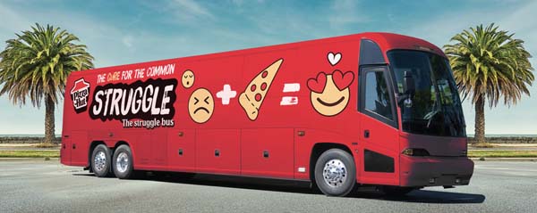 Pizza Hut’s Struggle Bus Road Trip Offers Respite From Struggles