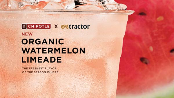 Chipotle Introduces Watermelon Limeade By Tractor Beverage Co.