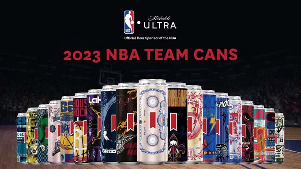 Michelob ULTRA & NBA Debut 23 NBA Team Can Collection