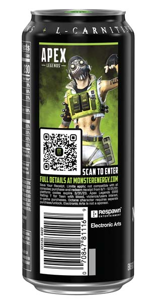 Monster Energy x EA Partner For Apex Legends Cans