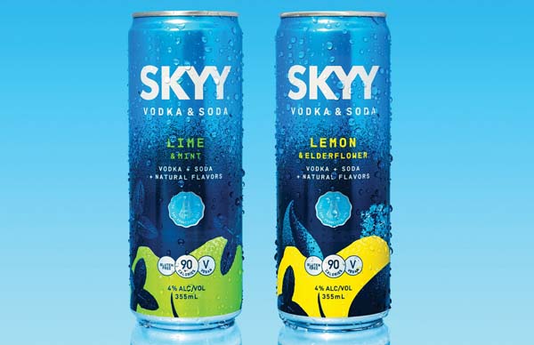 SKYY Vodka Debuts SKYY Vodka & Soda Canned Cocktails In The U.S.