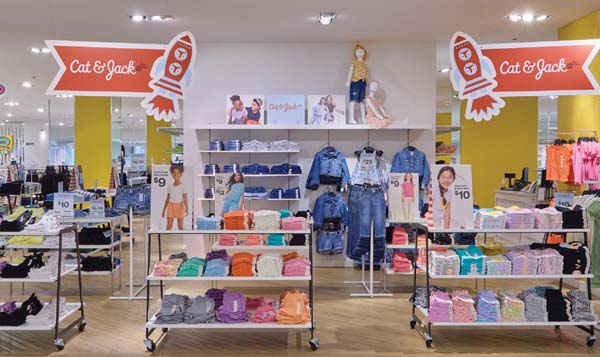 Target Displays Cat & Jack Kids’ Apparel  At Hudson’s Bay Stores