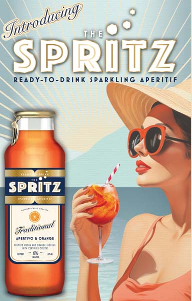 Spritz Cocktails On Display For Summer