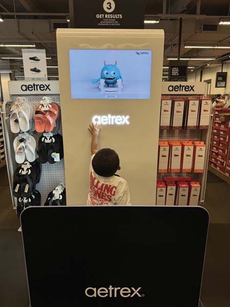 Aetrex Launches Tootsie Foot Scannng Kiosk