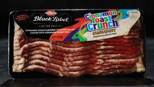 Makers Of HORMEL BLACK LABEL Bacon Launch First-Ever Co-Branded Bacon With Cinnamon Toast Crunch