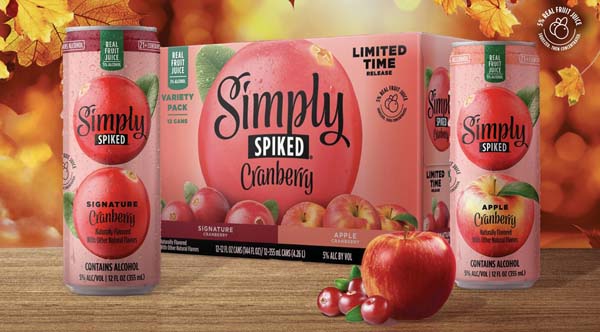 Simply Spiked Launches Seasonal Simply Spiked Cranberry Flavors