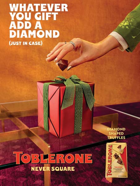 TOBLERONE Truffles Promoted For Holiday Gift Giving